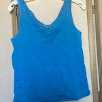 Nordstrom FINAL MARKDOWN Blue Lace Trim  sleep Top large Photo 0