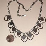 Milor Stainless Steel Silver Tone Heart Charm Necklace Photo 1