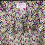 Liberty of London for Target Ruffle Top Ditsy Floral Print Size Large Retro 2009 Pink Photo 3