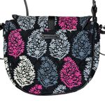 Vera Bradley Purse Northern Lights Saddle Bag Crossbody Adjustable Quilted Slim Photo 4