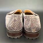 Coach  Palmer Taupe Gray Snakeskin Python Leather Penny Lug Soles Loafers Size 8B Photo 5