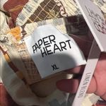 Paper Heart NWT  Strapless Palm Print Maxi Dress size XL Photo 8