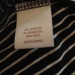 Black And White Striped Flowy Skater Skirt Photo 5