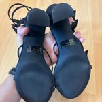 Wild Diva Lounge Black morry rhinestone butterfly sandals NEW Photo 4