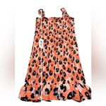 RTR Waverly Grey Sally Cheetah Leopard Print Orange‎ Multicolor Mini Dress Sz L Orange Size L Photo 10