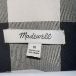 Madewell Buffalo Check Flannel Shirt Jacket in Big Triple True Black size medium Photo 2