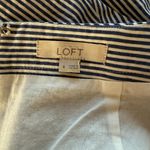 Loft blue and white striped A-Line fully lined knee length skirt women's size 4 Photo 8