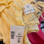 Aeropostale  Dress Solid Scoop-Neck Embroidered Floral Mini Dress- Yellow Photo 4