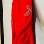 Armani Exchange Red A x E Patches Elbow Hooded Sweatshirt Size Small Photo 6