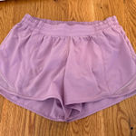 Lululemon Hotty Hot Lavender Light Purple Shorts Size 10 Tall Photo 0