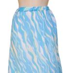 Vintage 90's Blue Silk Sequin Skirt Blue Size 1X Photo 1