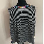Andree by Unit  embroidered striped sleeveless top 1X Plus Size Photo 1