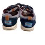 Toms Tennis Shoes Gray, Size 7, Red plaid inside, lace up Photo 1