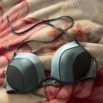 Shade & Shore  38C halter push-up green bikini top Photo 0