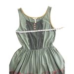 Matilda Jane  Light Rising Dress Sage Green Sleeveless Lace Floral Mini Casual sz Photo 5