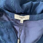 SUNCOO Paris Robe Corinne Midi Dress Royal Blue Embroidered Buttons Size T3 L Size L Photo 5