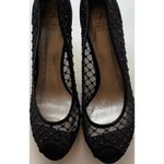 Adrianna Papell Vintage Black Bedazzled Peep Toe Heels Women's Size 10 Photo 7