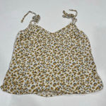 Abercrombie & Fitch Floral Tie Strap Tank Top Yellow White Size Small Photo 0