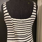 Mango 💜 NWT  Black and White Striped Maxi Tank Dress Photo 3