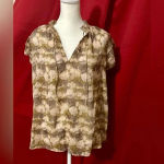 Grade & Gather  light pink and‎ brown shirt Photo 2