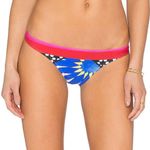 NEW Salinas L Runway Cheeky Bikini Bottoms MultiColor PalmTrees Birds Swim Beach Blue Size L Photo 2