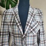 Talbots  Cotton Plaid Blazer Jacket Photo 2
