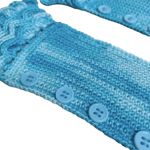 Handmade Blue Crochet handle cover for handbags Photo 4