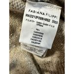 FABIANA FILIPPI Knitted Vest With Drawstring Hood Cashmere EUC Size M Tan Size M Photo 13
