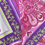 Becca by Rebecca V pink purple floral swimsuit skirt cover up size M/L Photo 3