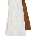 Princess Polly  White Perky Tie Detail Tiered Maxi Skirt size 2 Bohemian Boho Photo 0