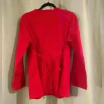 Motherhood Women’s Red  Maternity Button Up Photo 3