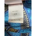 Victoria's Secret Vintage  90's Satin Sheer Kimono Belted Robe Blue Paisley Foral Photo 5