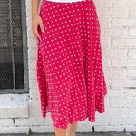 Old Navy Y2k Red polka dot midi circle skirt sz s / no brand Photo 1
