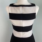 Joseph Ribkoff Sheath Dress Black White Dress Geometric High Neck Sz 4 Photo 8