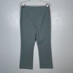 Vince Women L Sea Stone Gray Crop Flared Pants Flat Front Side Zipper Minimalist Photo 4
