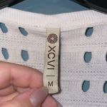 XCVI  Pierced Cutout V-Neck Cotton Sweater Size Medium Photo 1