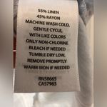 Caslon  Shirt Womens Medium Breeze Desmond Striped Linen Blend Cuffed Photo 6