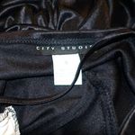 City Studio Black White Ruched Dress S Photo 6