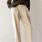 Kindersalmon Tuck Straight Pants Ivory Size 2 Photo 0