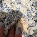 Surf Gypsy  Blue and White Paisley Print Pull-On Pants. Photo 7