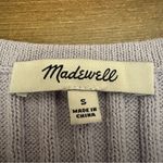 Madewell Tilney Ribbed Sweater Tank Iced Lilac Purple Size Medium Stretchy Knit Photo 3