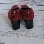 Stuart Weitzman 80s Vintage Cherry Red Snakeskin Embossed Leather Heels Size 6 Photo 11