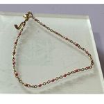 Womens Steel Ankle Bracelet Pink Accents Beach Wear Fashion Jewelry Boho Chic Photo 7