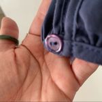 AQUA  cold shoulder satin silky BLOUSE TOP blue SMALL long sleeve Photo 10