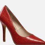 French Connection NIB  Women's Sierra Pump Red Croc-Embossed Size 6 Photo 0