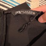 ZARA  Black Long Sleeve V-neck Cut Out Hallow Out Sexy Party Mini Dress Photo 12