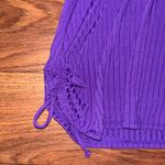 Purple tankini and short swim suit set halter top Size M Photo 4