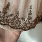 Maeve Anthropology Embroidered Beaded Tan Cruise Shorts Size XS Photo 3