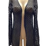 Vivid long sleeve cover up black size large Photo 0