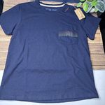 Patagonia Women's Ridge Rise Stripe Pocket Responsibili Tee NWT Size L (Navy) Photo 3